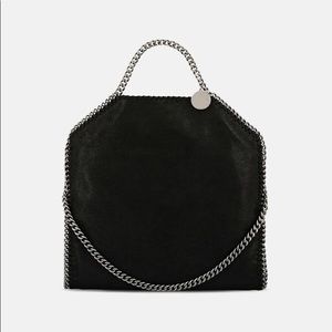 Stella McCartney Falabella Fold Over Tote (Black)